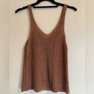 OR BEST OFFER-Moon & Madison Crochet Tank Top, Rose, Size Medium